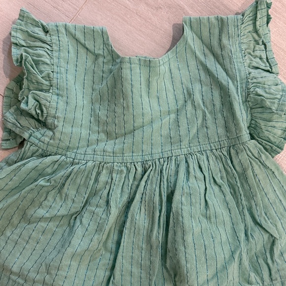 Pink Chicken Teal Striped Ruffle Set - Picture 3 of 5